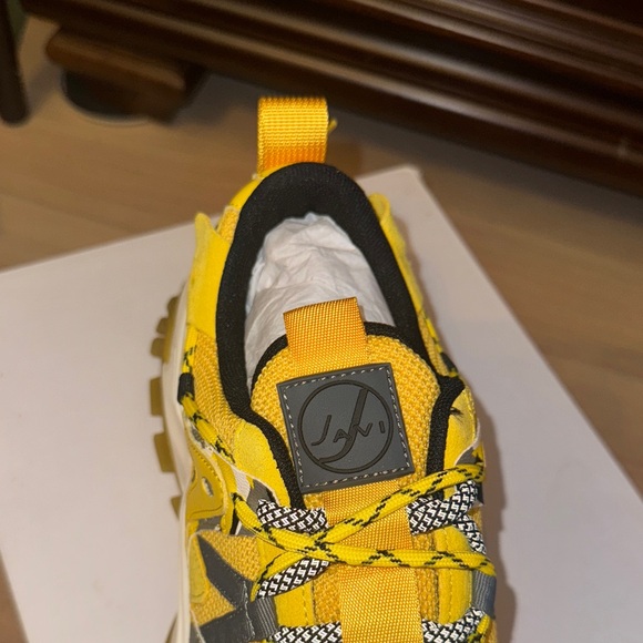 Yellow and Black Men's Sneakers - Picture 9 of 11